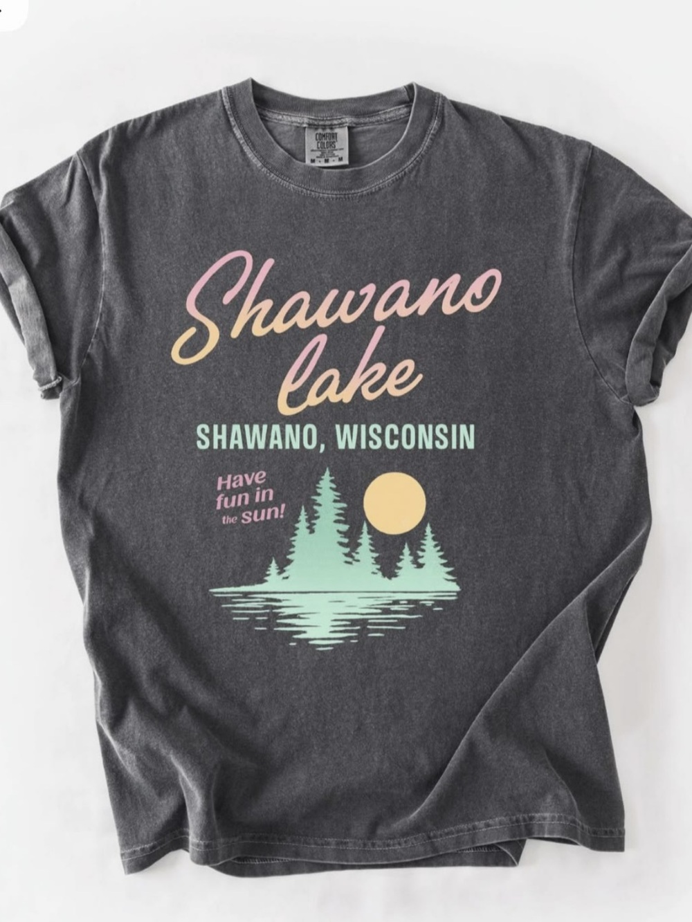 Pepper Comfort Shawano Lake Graphic Tee with Pastel Accents